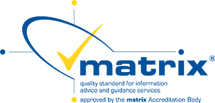 Matrix Quaity Standards for information advice and guidance services. Approved by Matrix Accreditation body